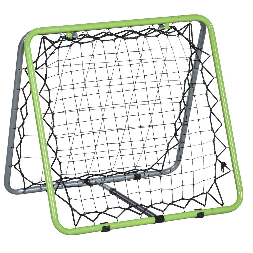Football Training Net, Soccer Kickback Target Goal Both Side Rebounder Net