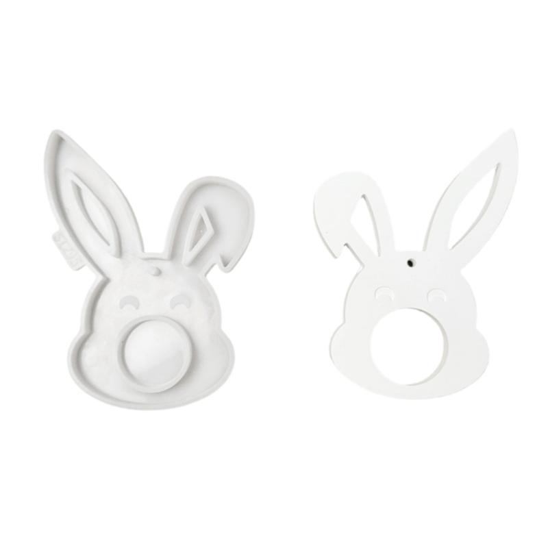 Easter Theme Resin Pendant Silicone Molds Eggs/Rabbit Silicone Molds Heat Resistant for Chocolate Holder Jewelry Making