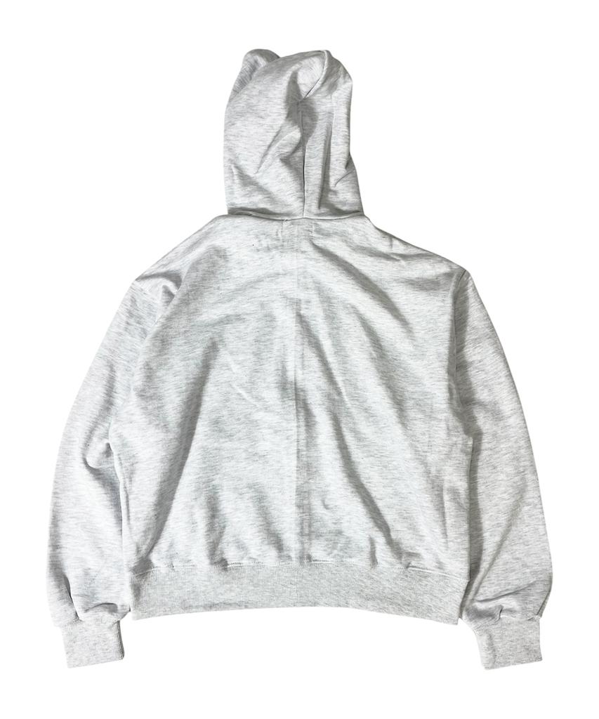 Sk8Er Rock Boy Or Girl Sweat Hood Zip-Up ((White Melange))