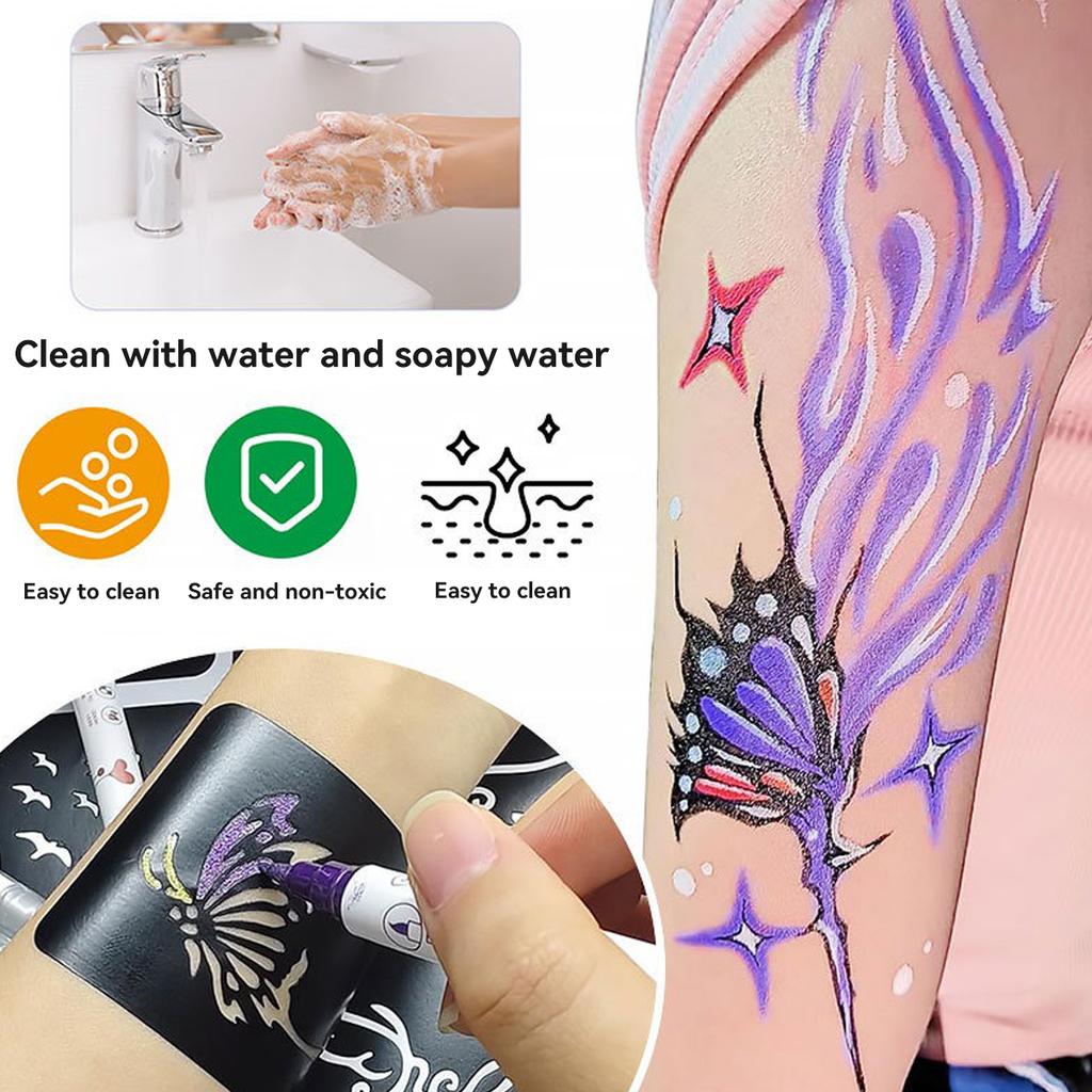 10 Pcs Acrylic Double-head Marker Pen Art Painting Doodle Nail DIY Waterproof Mark Pen Adult, Student, Children's Supplies