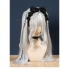 Cute Lace Bow Chain Cross Headband Goth Punk Style Personality Atmosphere Girl Hair Accessoires Korean Hair Accessories