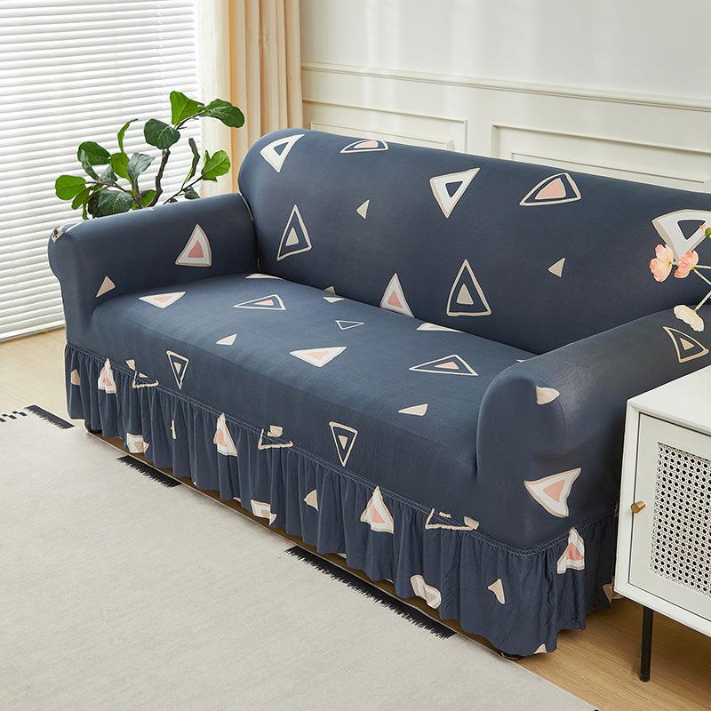Elastic Sofa Cover All-Inclusive Cover Nordic Style Sofa Cover Non-Slip Fabric Skirt Sofa Cover