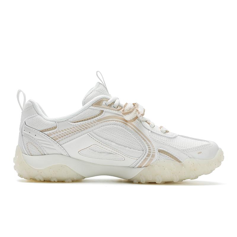 Fila Pebble Ballet Shoes Retro Series Trendy Fashion Versatile Sports Casual Sneakers Women Sneakers Gold White F12W512149FSW
