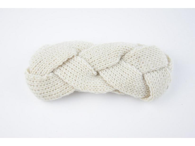 Handmade Woolen Cable Knit Headband Ear Warmer - European, American, Korean Style for Autumn/Winter