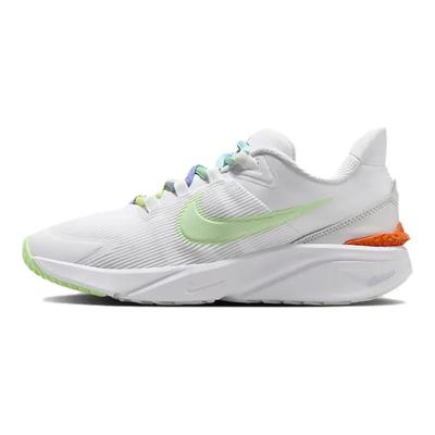 Star Runner 4 Next Nature SE GS Weißer Dampf Grüner Kinder-Sneaker Photon-Staub Gesamt-Orange FN4979-100
