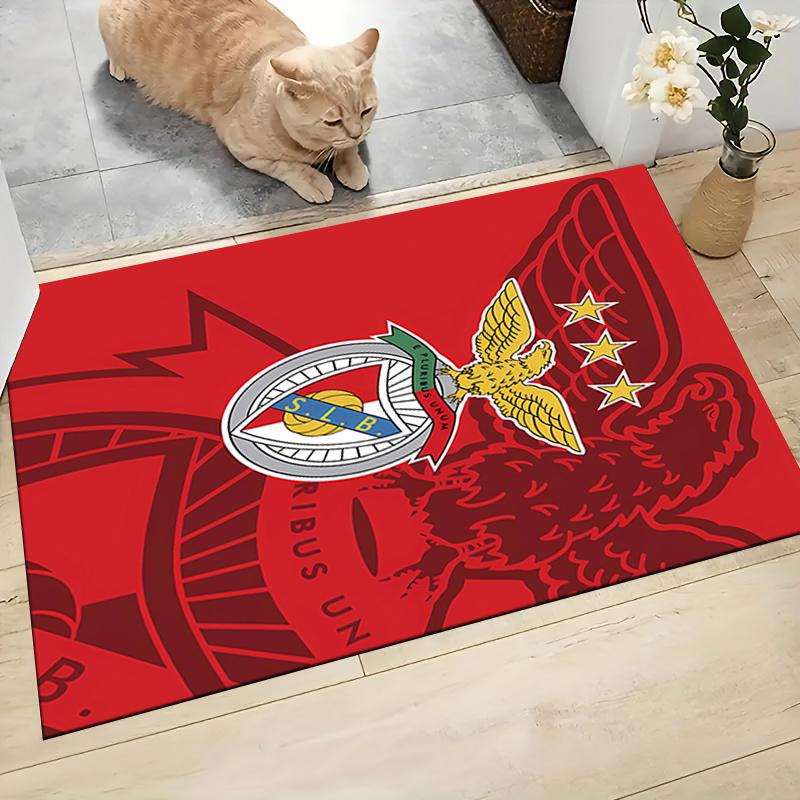 1Pc Benfica Football Crest Carpet Rug Customizable Soft Washable Antislip Home Living Room Sofa Mats Personalized Rug 0917220