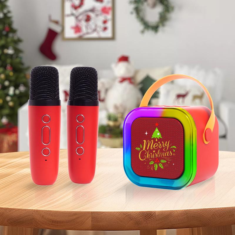Portable K12 Bluetooth Speaker & Microphone for Outdoor Live Streaming and Home Karaoke