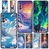 Landscape Winter Light Snow Phone Case For Samsung A15 A13 A51 A71 A41 A31 A21S A03S A05 A35 A55 A23 A25 A33 A53 A73 5G Cover