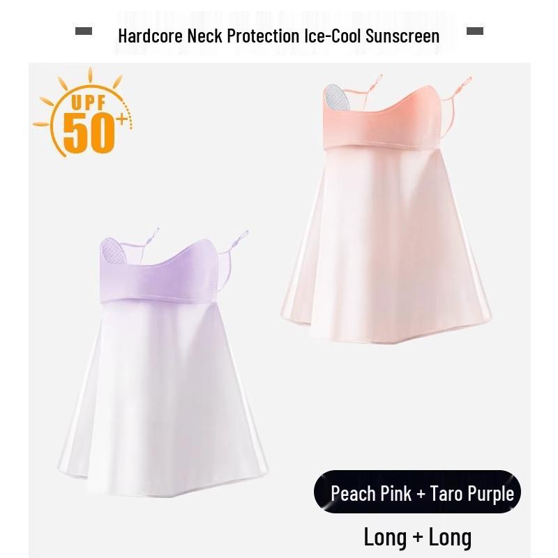 2025 Women's Full Face UV Protection Cycling Sunscreen Mask with Windproof Neck and Sunshade Veil