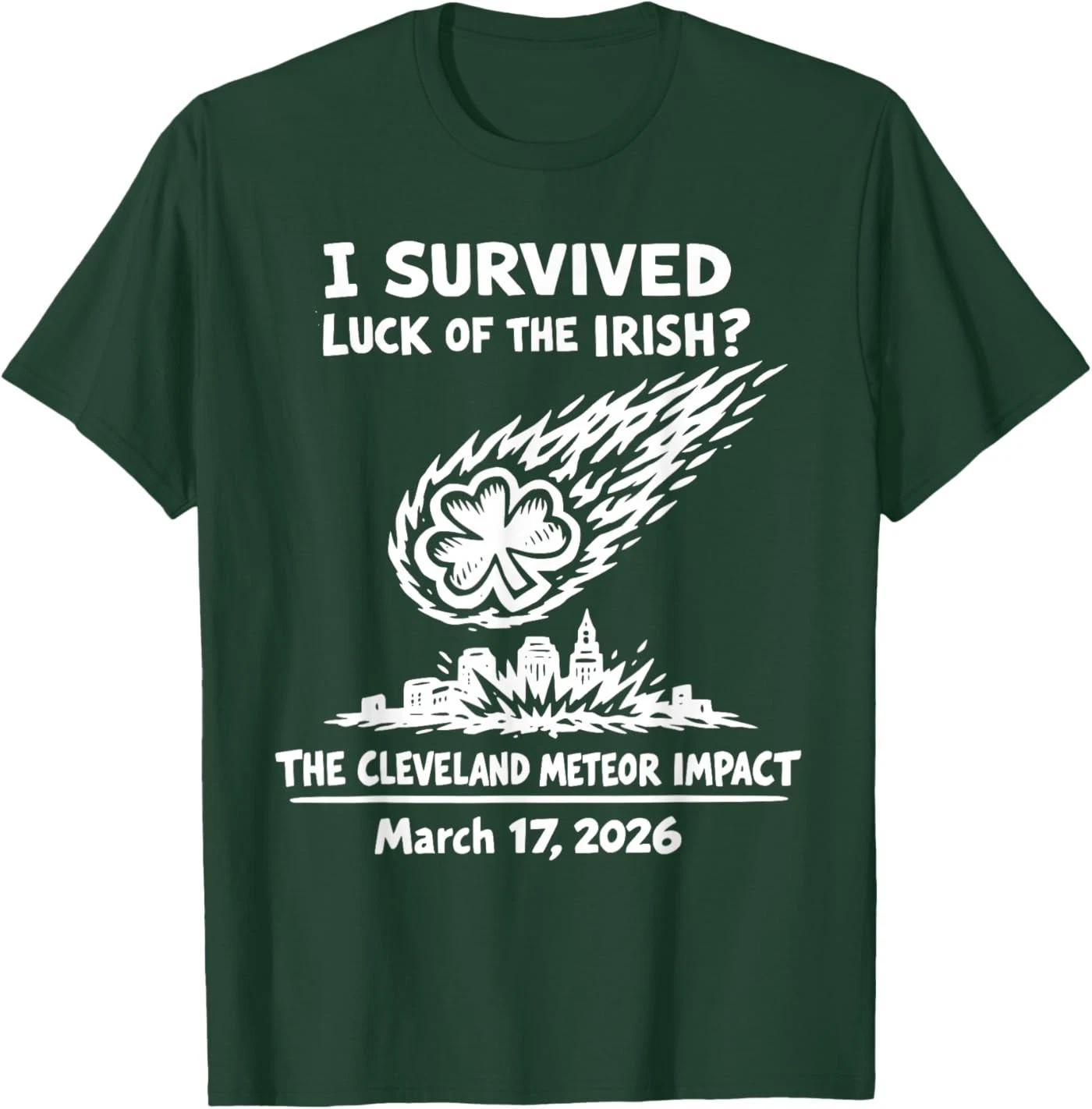 

Cleveland Meteor St Patrick’s Day Shamrock Impact 2026 T-Shirt 4XL