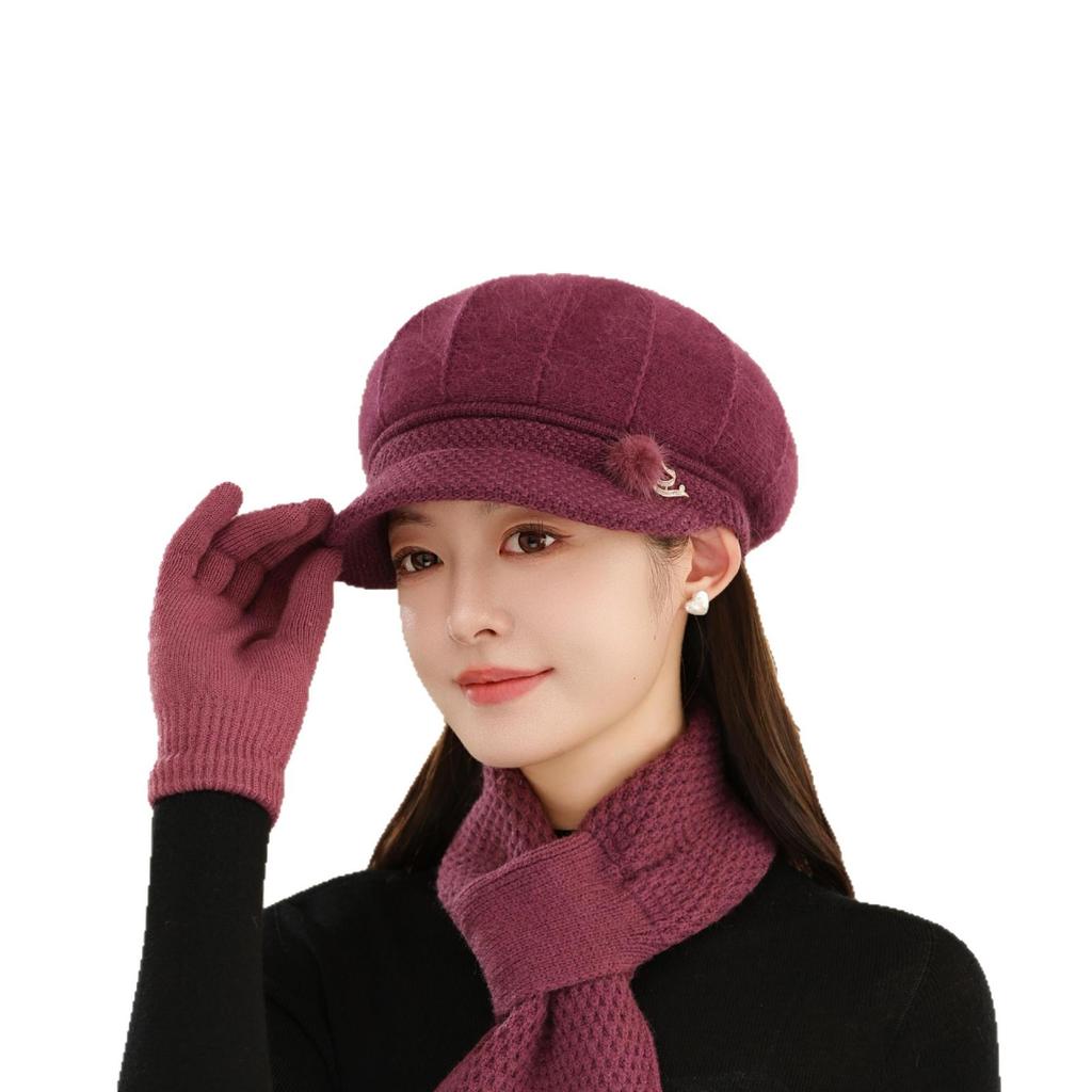 Baseball Caps for Mom and Grandma with Fleece  Cycling Warm and Cold Proof Woolen Caps for Middle Aged and Elderly People  Hats for Women In Winter