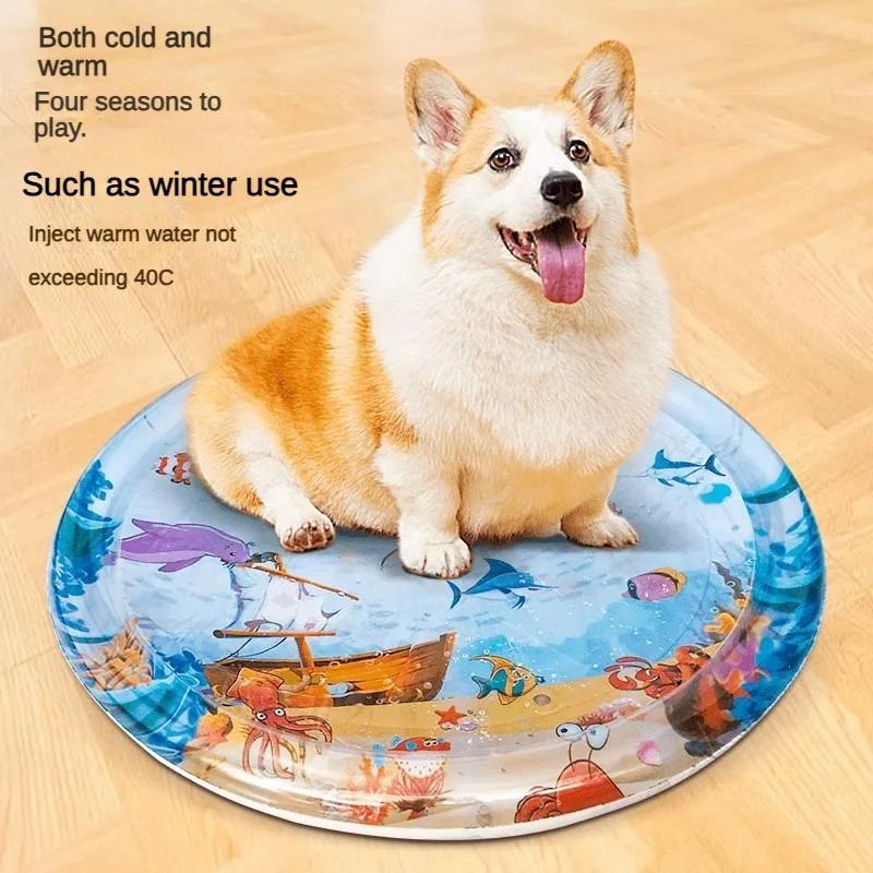 100X100CM Pet Water Injection Pad Ice Pad Summer Pet Nest Cat Nest Dog Nest Large Size Fun Cooling Cat and Dog Universal Dog Bed