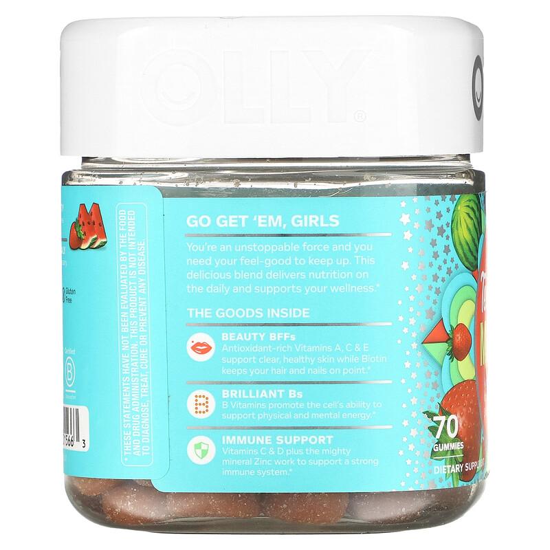 Teen Girl Multi Gummies, Berry Melon Besties, 70 Gummies
