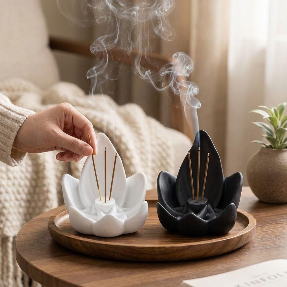 3D Printing Lotus Incense Burner 3 Hole Lotus Incense Stick Incense Stick Burner  Purify Air