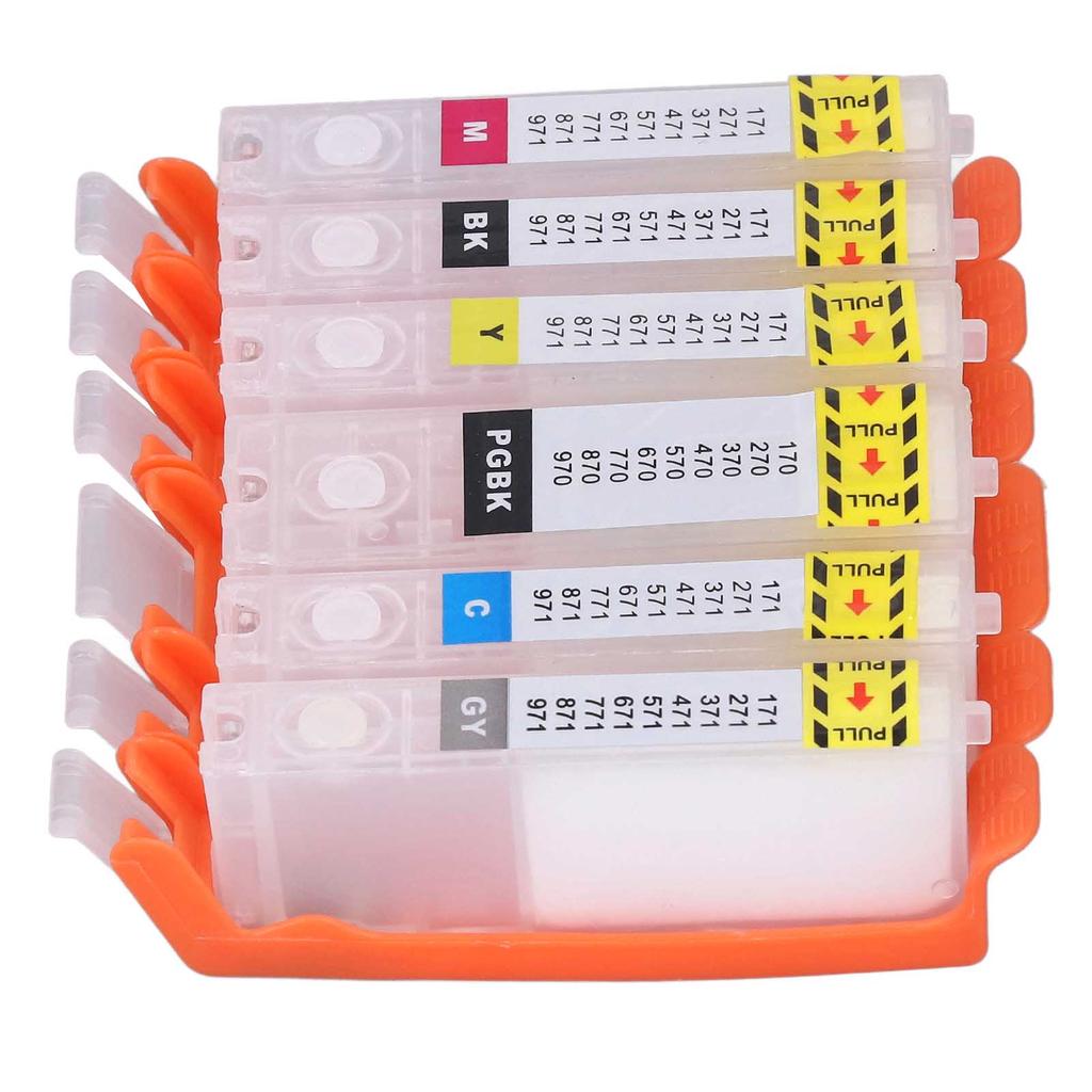 6PCS Ink Cartridge Replacement Refill Inkjet Box Printer Accessories for PIXMA MG5720