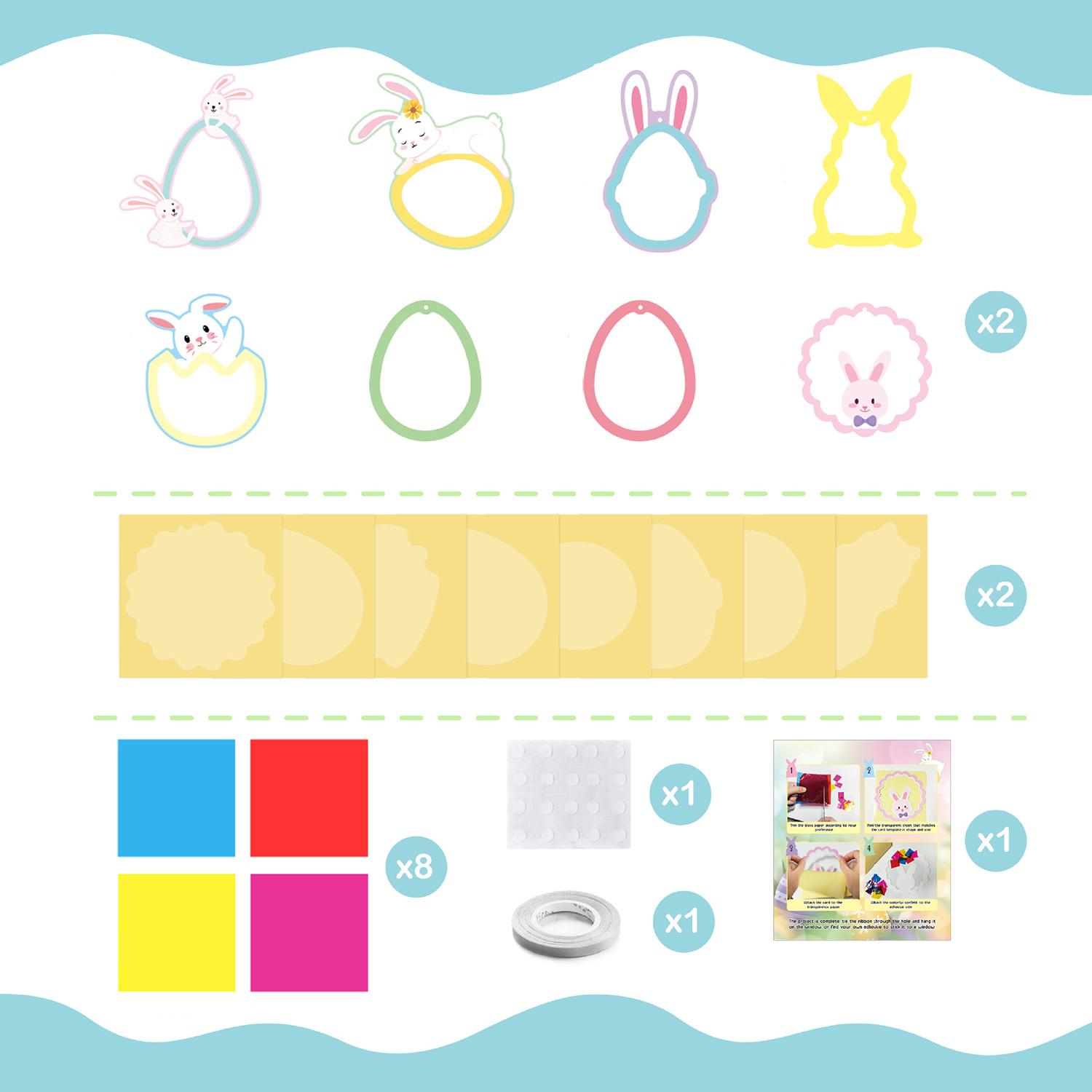 

Handicraft set, children s diy Paper Cuttings, window colored Easter decorations, classroom gifts