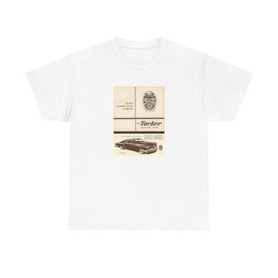 Vintage Tucker Automobil Werbung 5000 Unisex Schweres Baumwoll T-Shirt Tops Tee