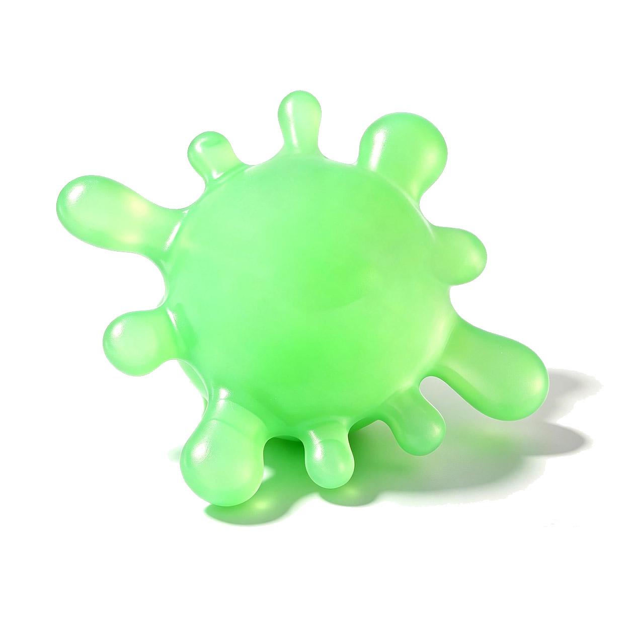Zachte Stressbal Virusvorm Knijpspeeltje Langzame Terugslag Fidget Sensorisch Speelgoed Angstverlichting voor Kinderen Volwassenen groen