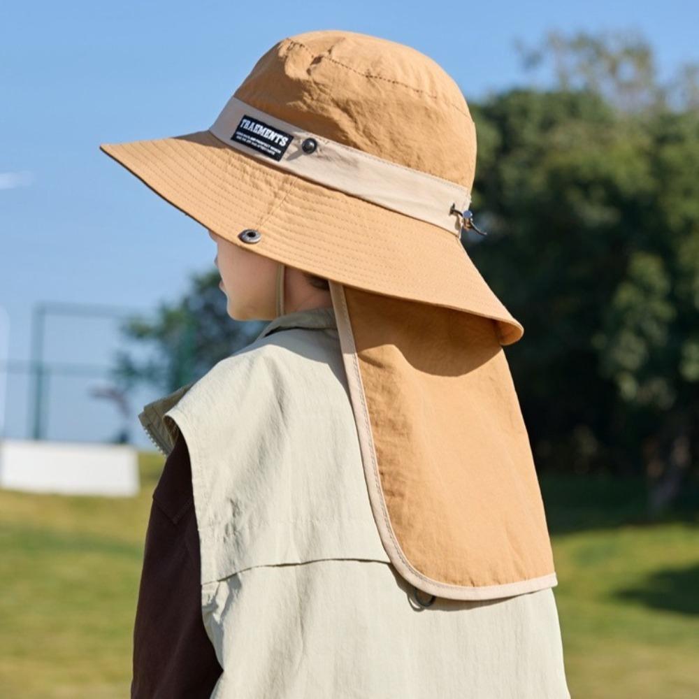 Anti-UV Fisherman Hat Wide Brim Beach Hat New Visor Cap  Summer