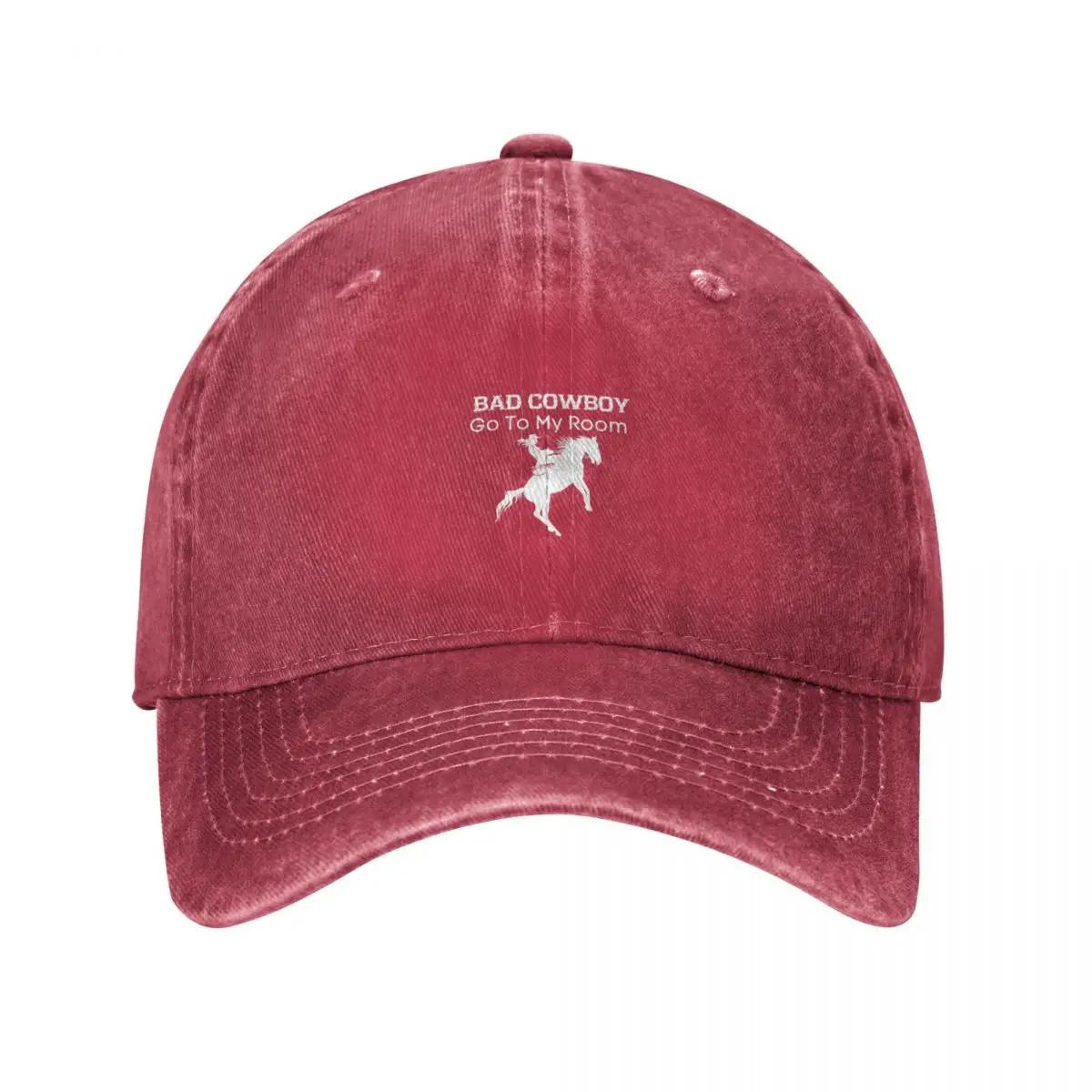 Bad Cowboy Go To My Room Cowboy Cowgirl country Baseball Cap Sports Cap Brand Unisex cap Golf Hat Unisex Winter hat Unisexs Caps Womens