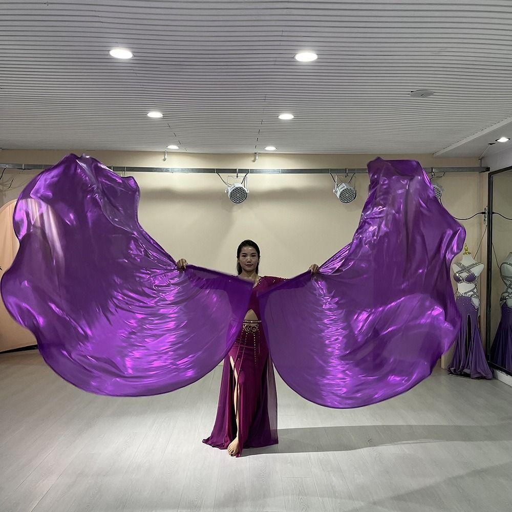 Semicircle Praise Dance Flags Colorful Belly Dance Fan Elegant Dance Props Flag  Sports Games