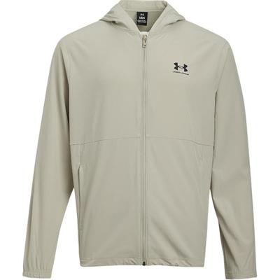 Vibe Giacca a vento sportiva con cappuccio confortevole Giacca da uomo kaki-grigio 1386555-289