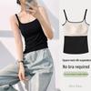 Women's Padded One-Piece Vest, No-Cup, Non-Removable, High-End Tube Top Suspenders for Inner or Outer Wear