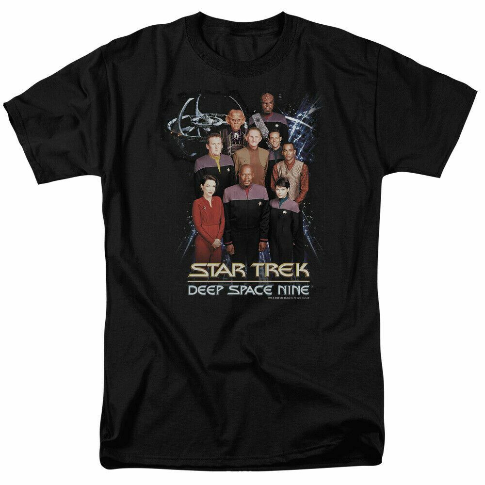 Star Trek Deep Space Nine Ds9 Crew T Shirt Licensed Sci-Fi TV Classic Tee Black M