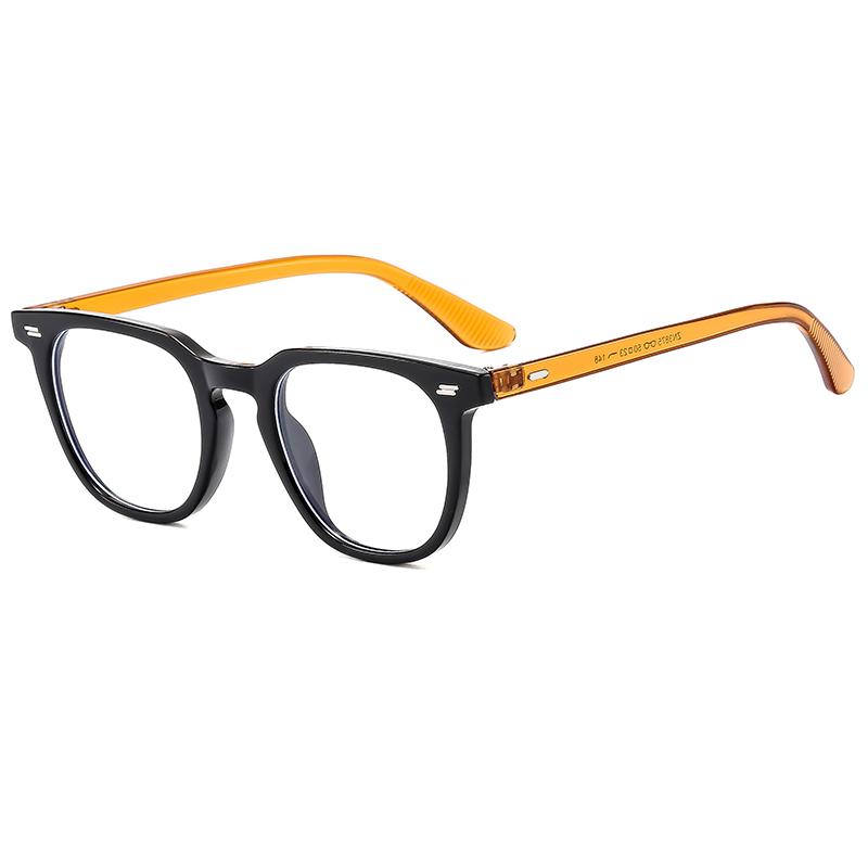 New Style Glasses Trendy Rice Nail Flat Glasses For Men And Women Fashionable Square Glasses Frames 3875