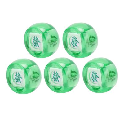 5Pcs Mahjong Wind Direction Dice East South West North Sphere Entertainment Game Dice Transparent