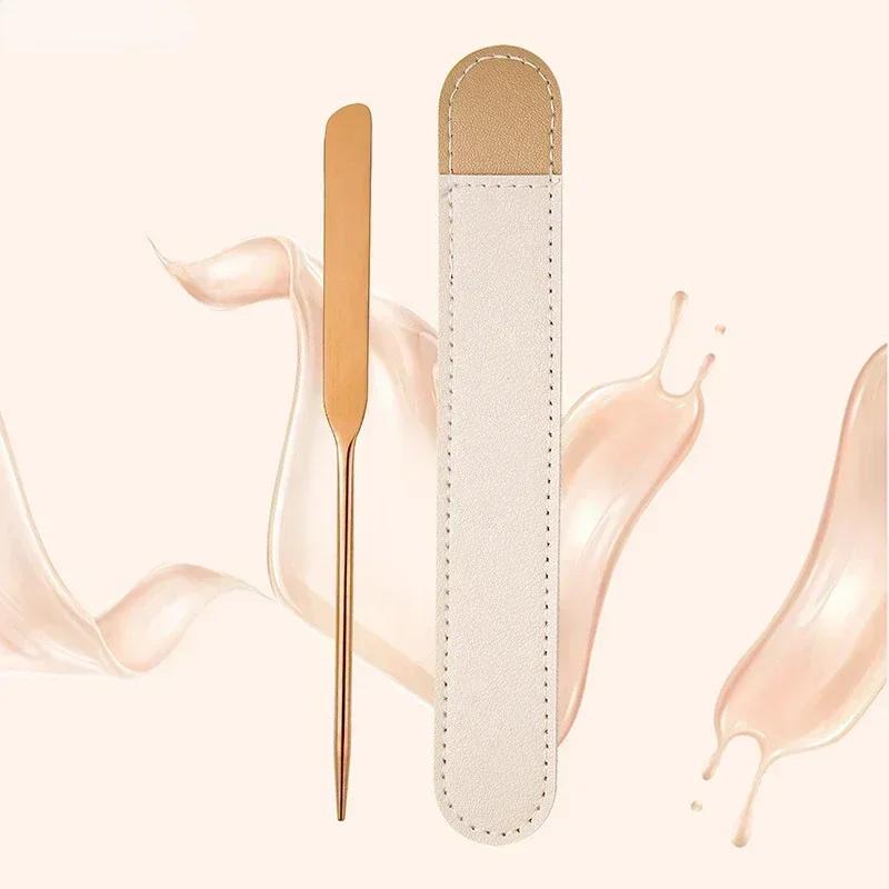 Foundation Shovel Color Bar Stainless Steel Liquid Foundation Scraper Double-headed Foundation Mask Scraping Board Cosmetic Tool