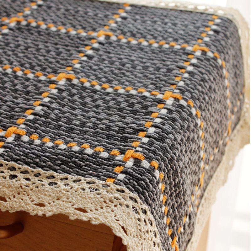 

Современная минималистичная скатерть для стола, чехол для обувного шкафа, комода, тумбы под телевизор, ткань для скамьи, тканая ткань для чайного столика, чехол для буфета, полотенце LJ-18 No.-Grey 30*70cm