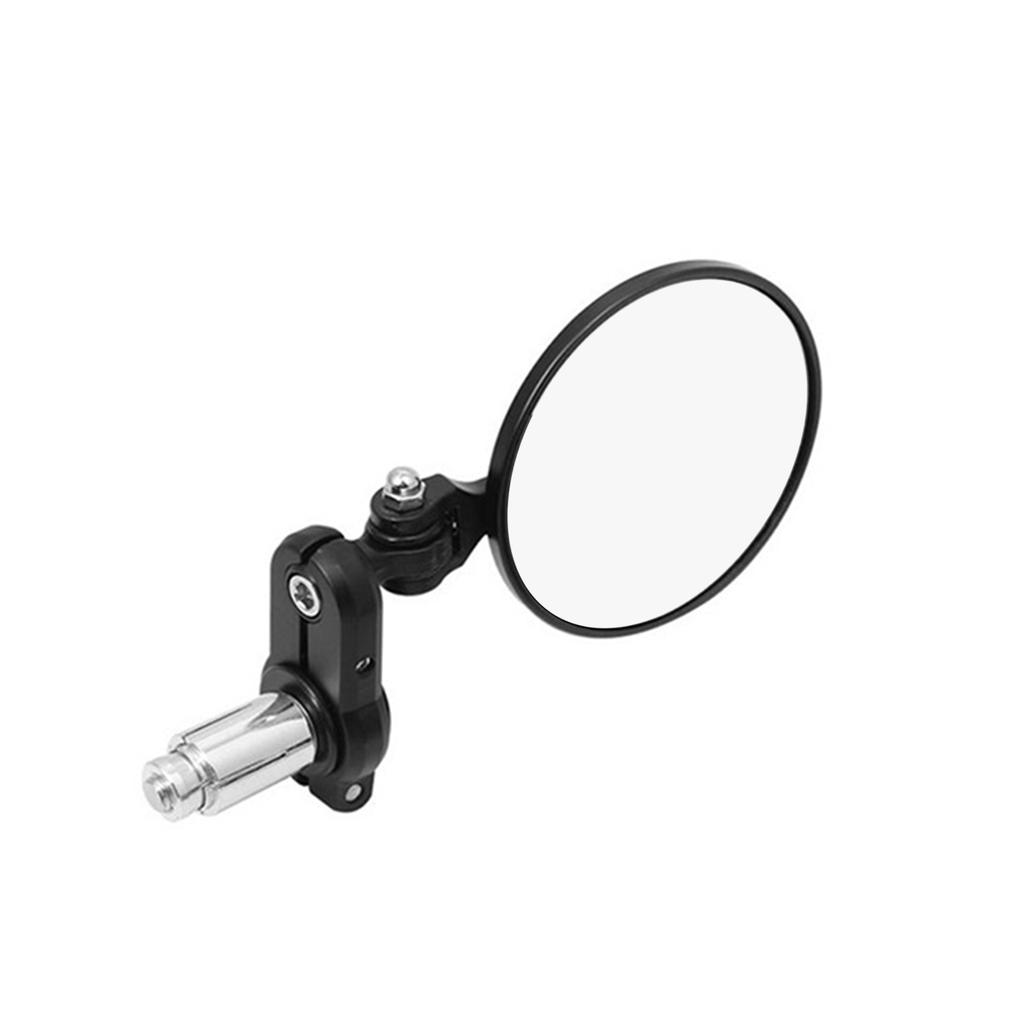 Universal Motorcycle Mirrors 3 Inch Round Folding Bar End Side Mirror Rearview Mirror For 22MM Handlebar