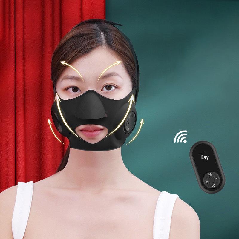 Electric Microcurrent V-Face Slimming Silicone Mask – Facial Lifting & Firming Device