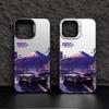 Silver Shell Purple Cross Supercar Case for Apple 17/16/15 Pro & 14 Pro Max/13/12/11/X