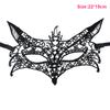 Halloween Black Queen Lace Mask Bez pevného tvaru Nášivky výšivky Party Kostým Karnevalová maska ​​Žena Maškarní maska