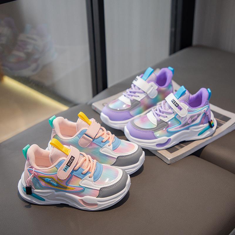 Men's and Women's Spring and Autumn Sports Shoes, Big Children's Anti Slip Children's Winter New Girls' Mesh Shoes