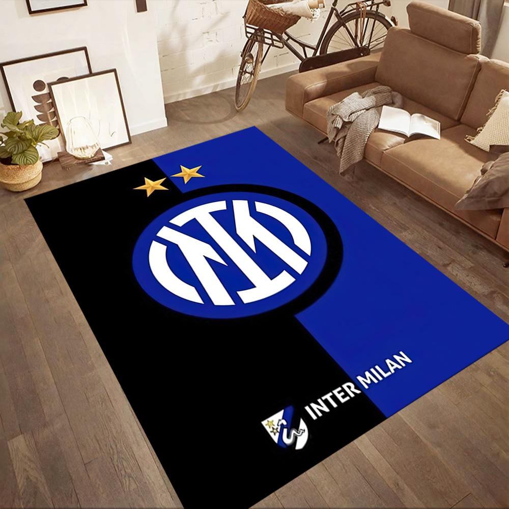 Inter Milan Area Rug Design For Game Room Dining Room Balcony Living Rooms Antislip Rug Office Home Decor Perfect Gift For Womenmen