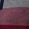 Gant Høst og Vinter Broderi Ny Herre Halv Glidelås Herre Genser Pullover Stripet Lappeteppe Genser