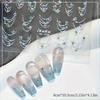 Star Necklace Curved Line Arc Hot Stamping Retro 5D Nail Art Stickers Decoration Adhesive Manicure Decals DIY