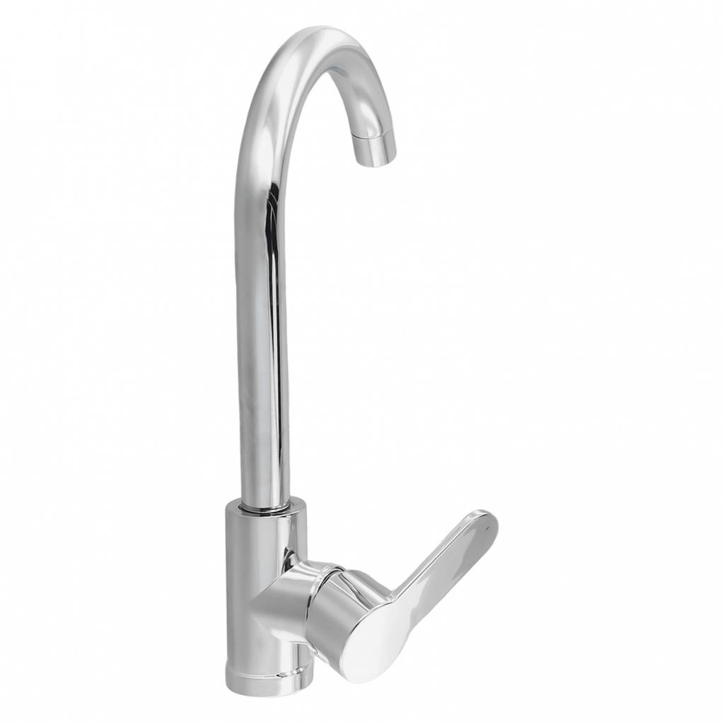 Bathroom Faucet Polished Chrome Plated Swivel Basin Sink Cold Hot Mixer Tap