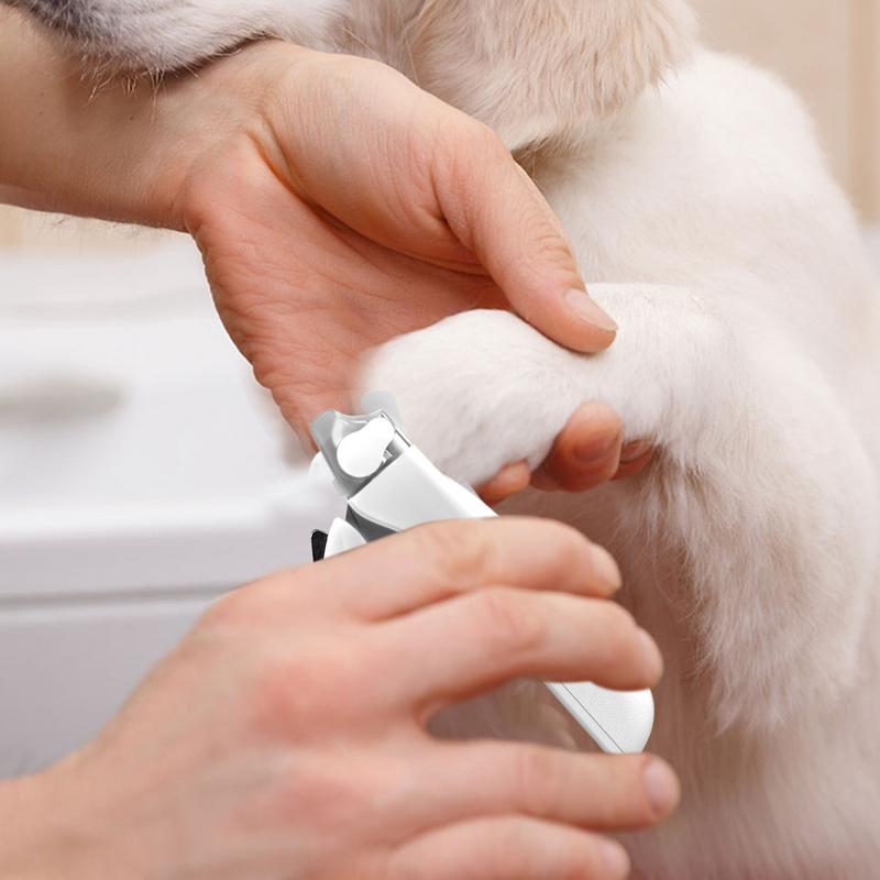 LED Cat Nail Clippers Heavy Duty Pet Nail Clippers with LED Lights Professional Toenail Cutter Trimmers Safe Toenail File for