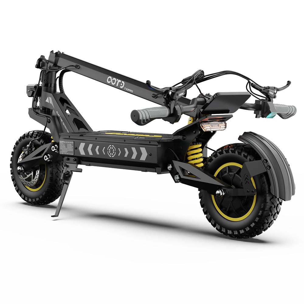 OOTD T10 Pro Foldable Electric Scooter, 11-inch, 1300Wx2 Motors, Hydraulic Brakes, 52V 23.4AH, Maximum Load Capacity 150 Kg, Black