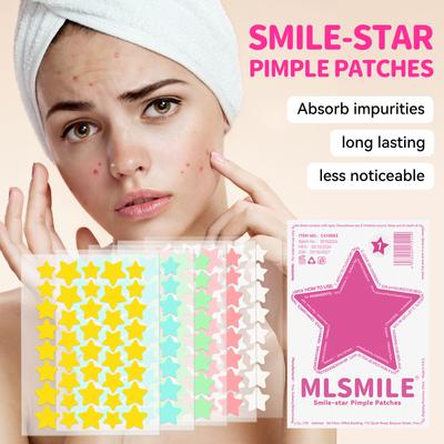 Hydrocolloid Acne Patch Colorful Five-pointed Star Transparent Invisible Repair Pus Absorption Acne Patch