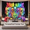 Skull Gothic (1) Theme Custom Tapestry Personalized Custom Name Text Wall Hanging Tapestry Home Decor Background Cloth