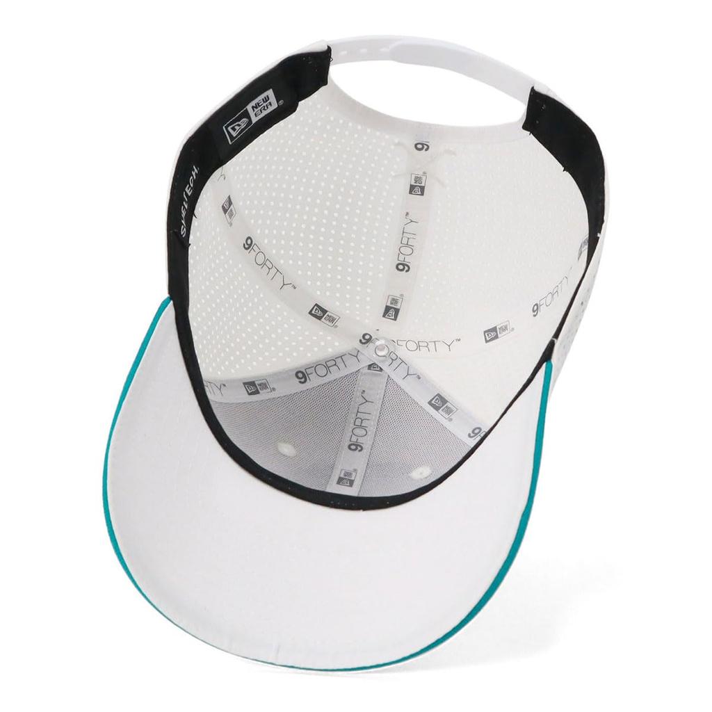 New Era Golf Cap 9FORTY Nylon White FREE GF 940 VERTICAL SHELTECH WHI TBU 14391399 NER36G4651