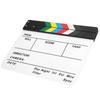 30x25CM Filmová klapka Akrylová klapka Fotografické rekvizity Režisérská tabule Nástroj(Barevné pruhované