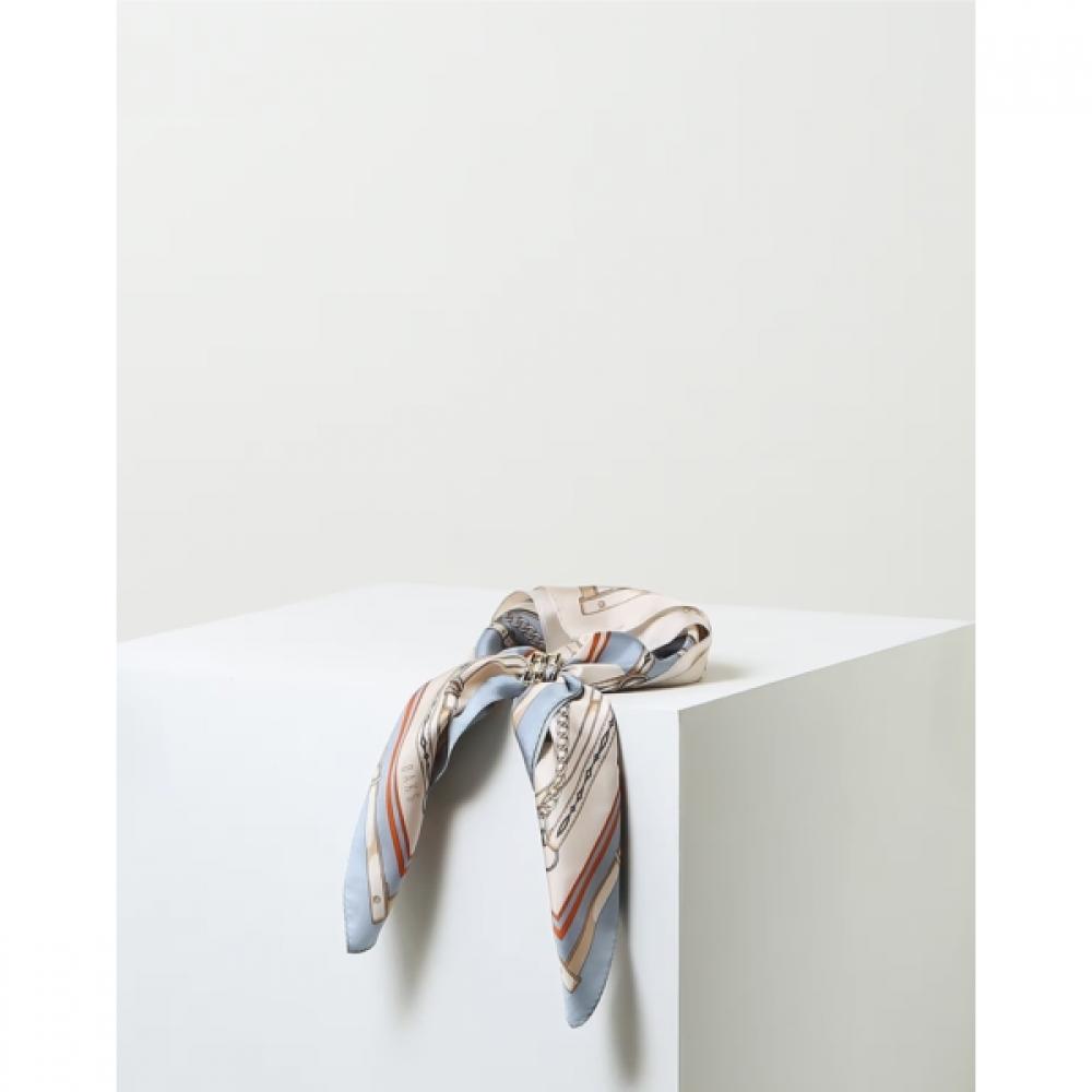 Daks Blue Dd Chain Scarf   Ring Set Dcsc6f703b1