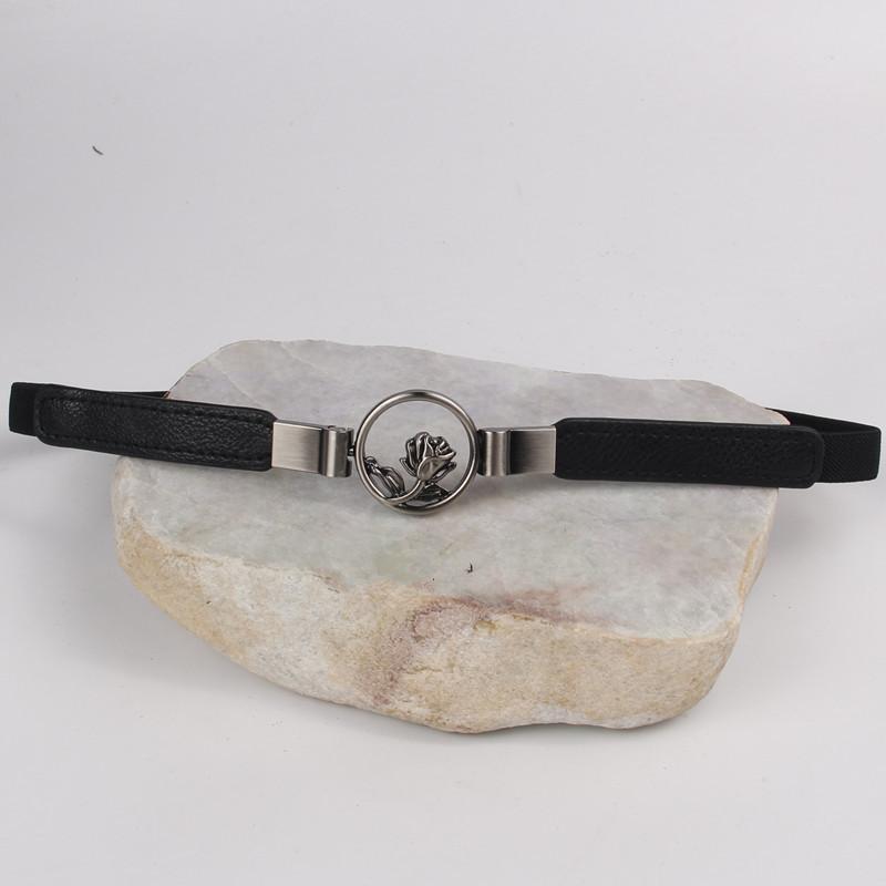 

Женский пояс-цветок, Тонкое декоративное платье, Черный эластичный пояс-корсет, Тонкая простая юбка 60-80cm чёрный