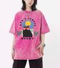Don't Stress Meowt Cartoon Printing Retro Tee Shirt Female Trendy  Cotton T-Shirts Unisex Washed Short Sleeve Summer Hip Hop Top